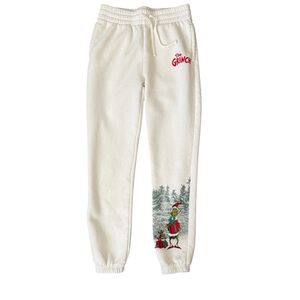 Target The Grinch Cream Joggers Small